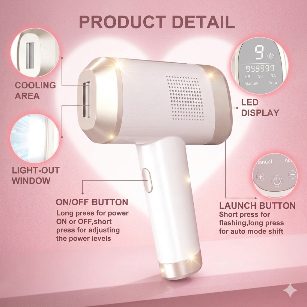 Iconic Sapphire™
IPL Hair Removal & Skin Care System